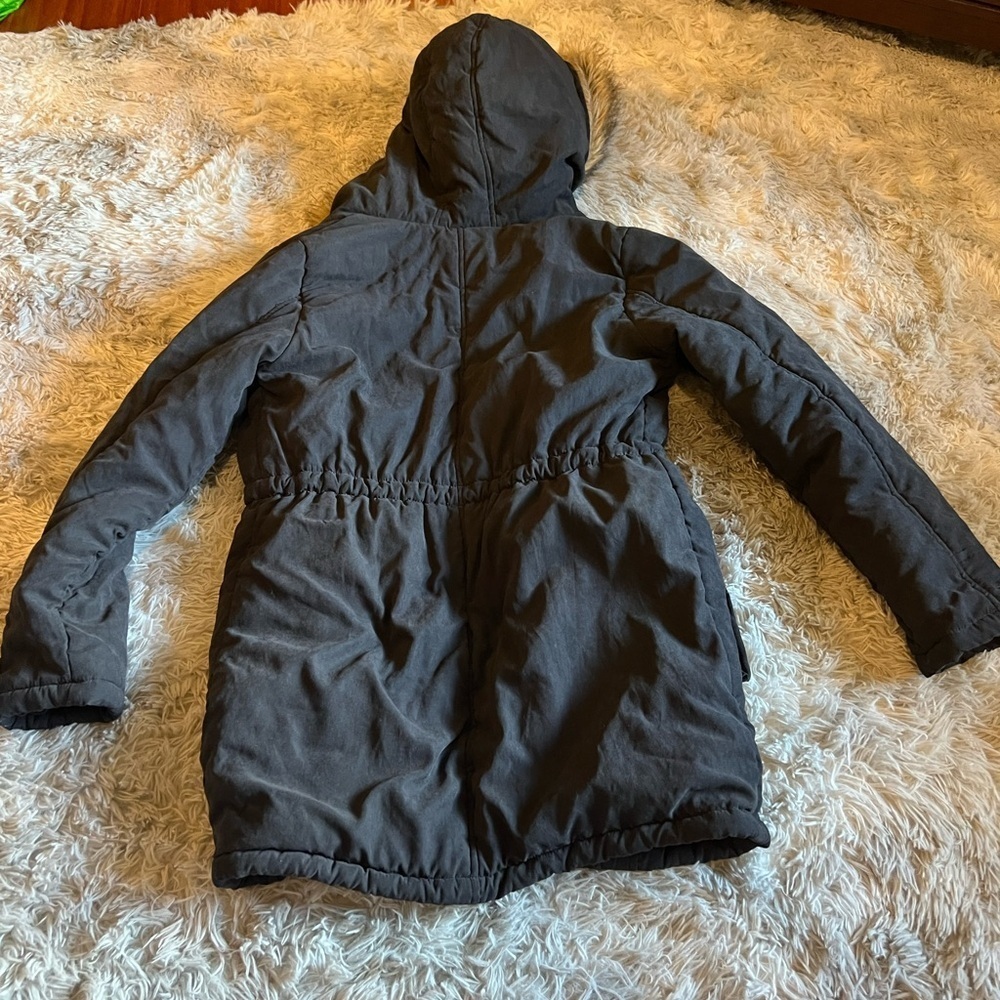 Beyove black hooded jacket with warm insulated lining - Picture 4 of 4